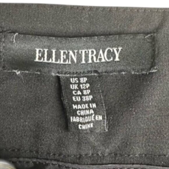 Ellen Tracy Black Straight-Leg Dress Pants Womens Size 8 Business Attire - Picture 4 of 9